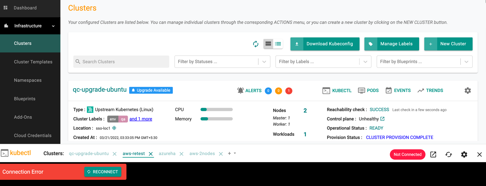 Cluster KubeCTL Shell