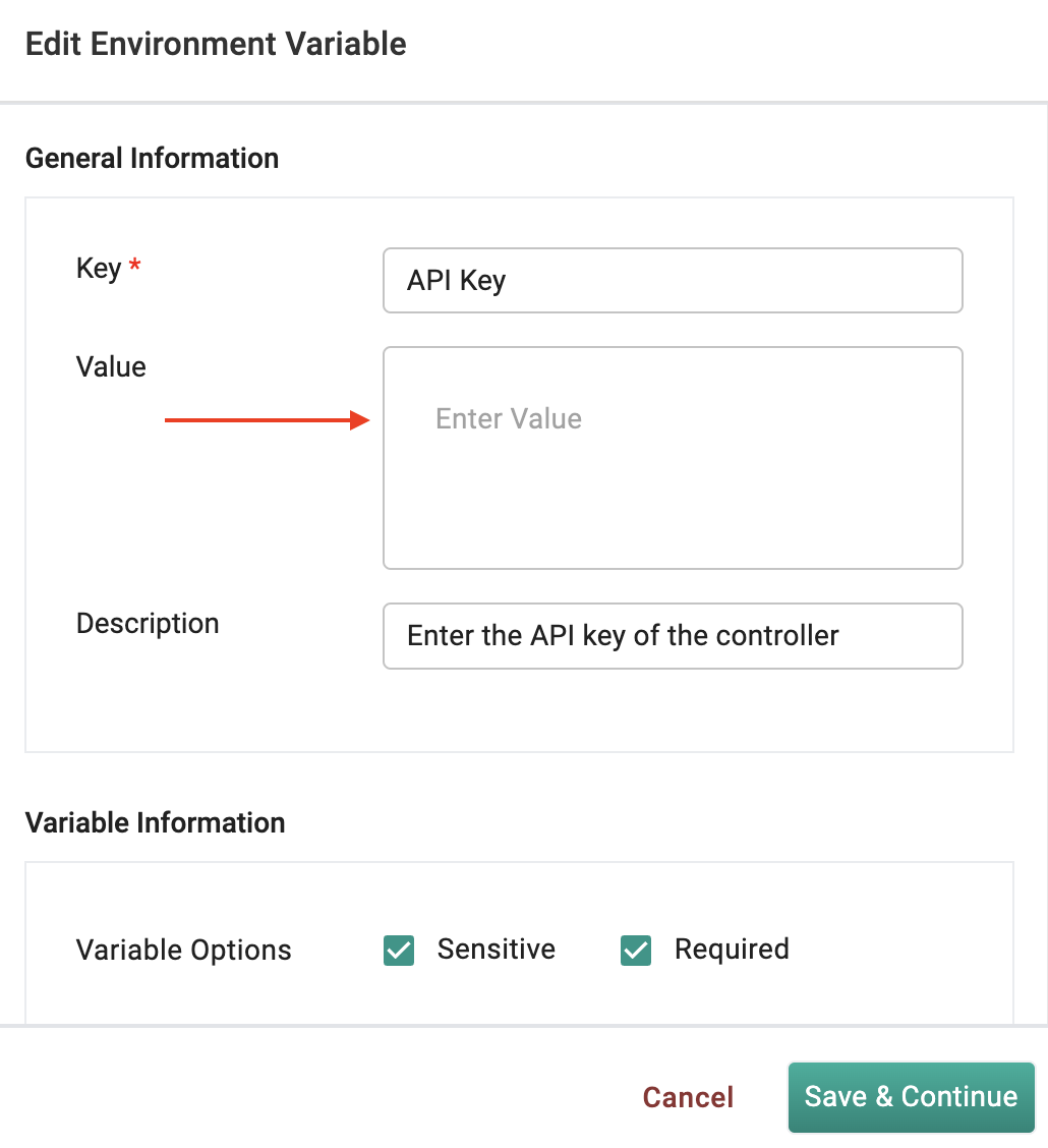 Paste API Key