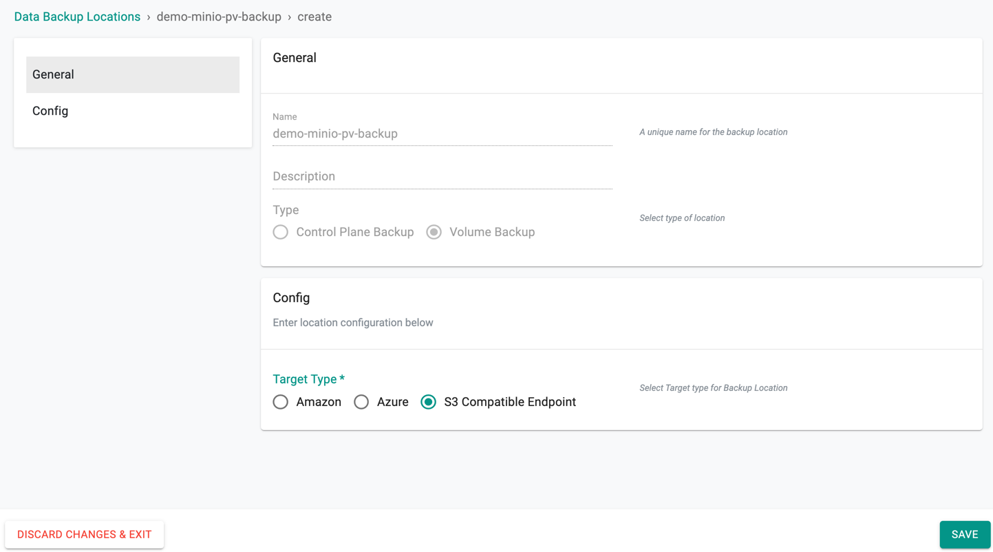 Configure Location