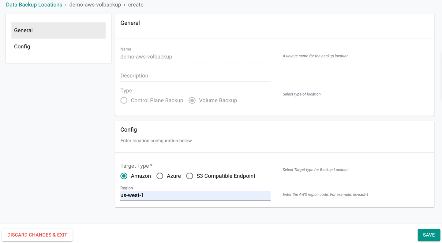 Configure Location