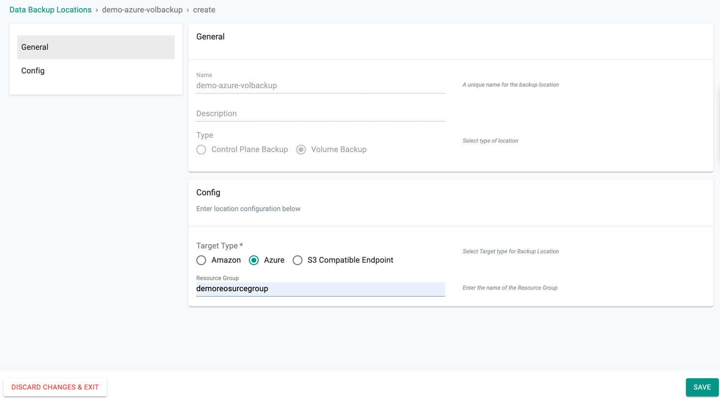 Configure Azure Location