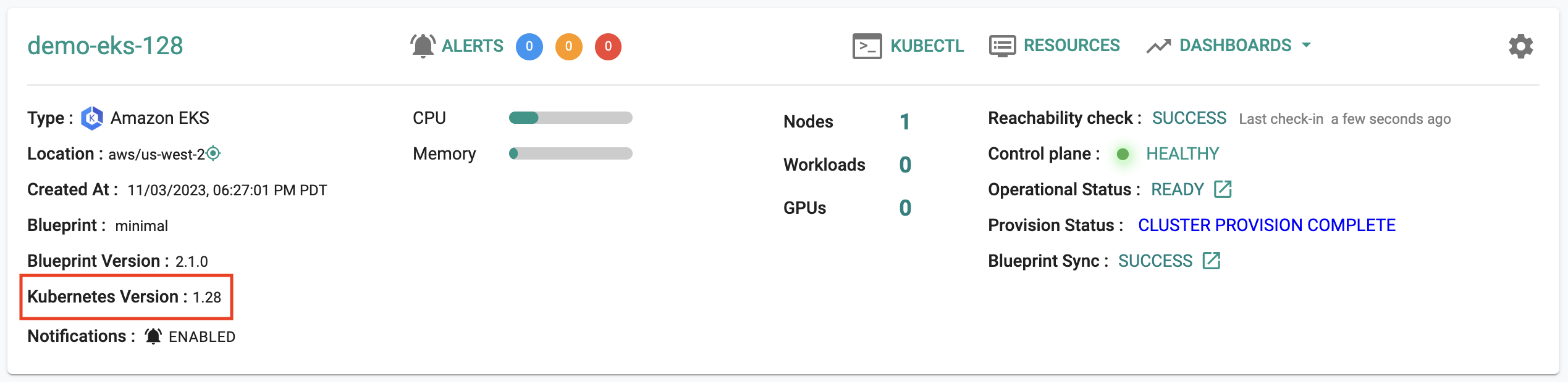 New EKS Cluster v1.28