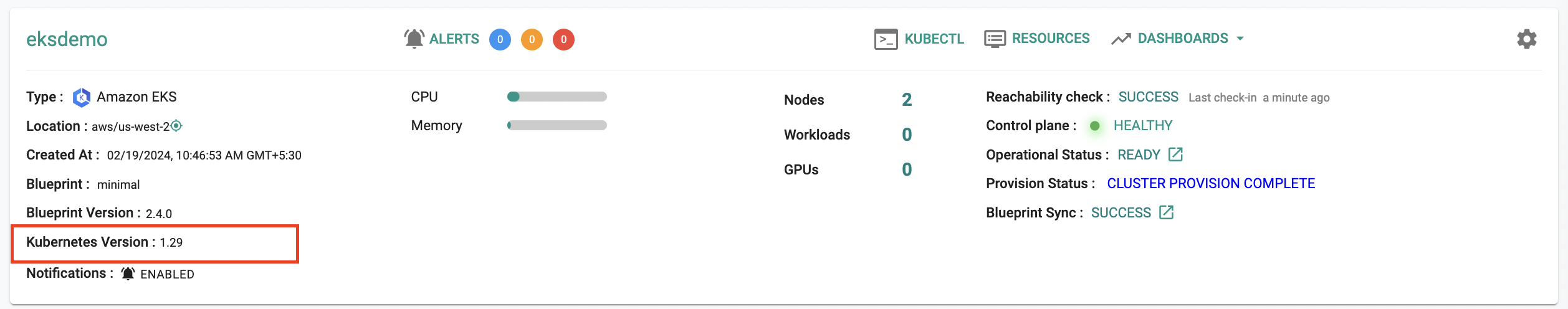 New EKS Cluster v1.29