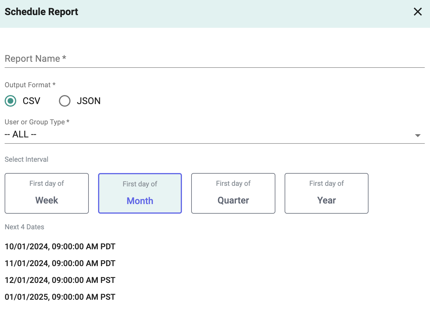 Scheduled Reports