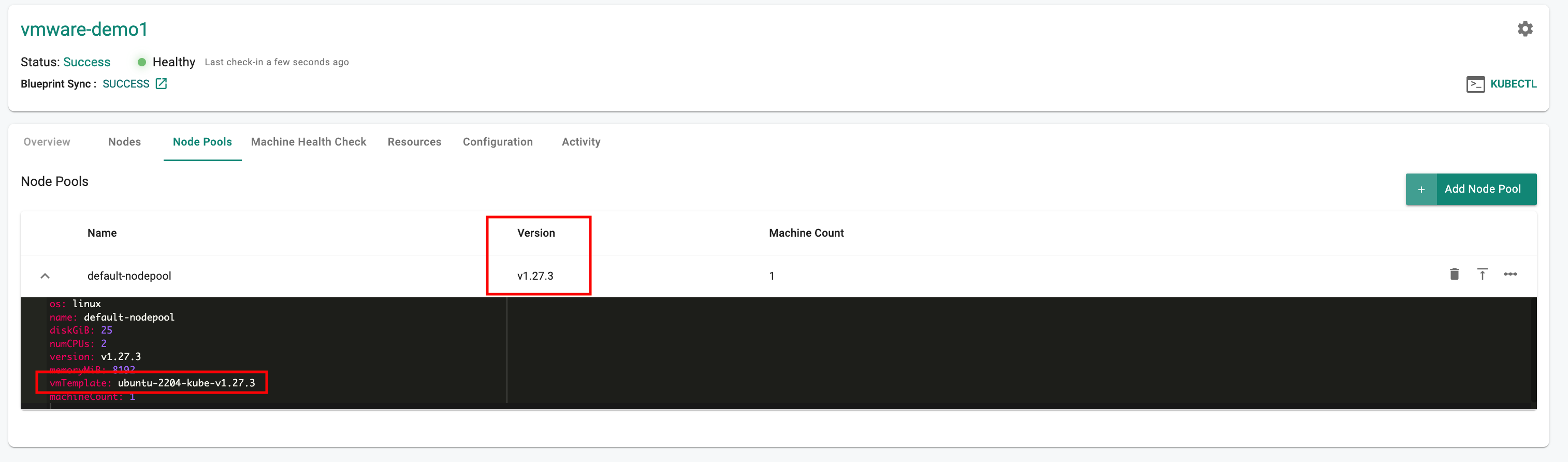 New Cluster Node based on K8S 1.27