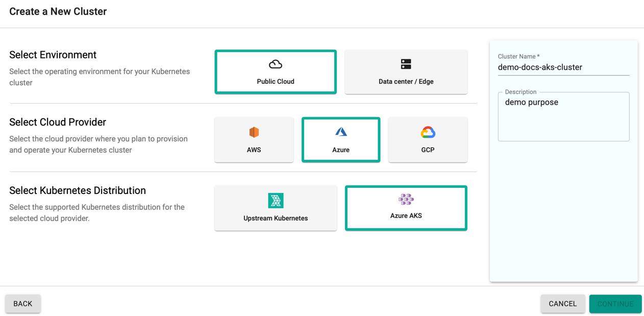 Create AKS Cluster