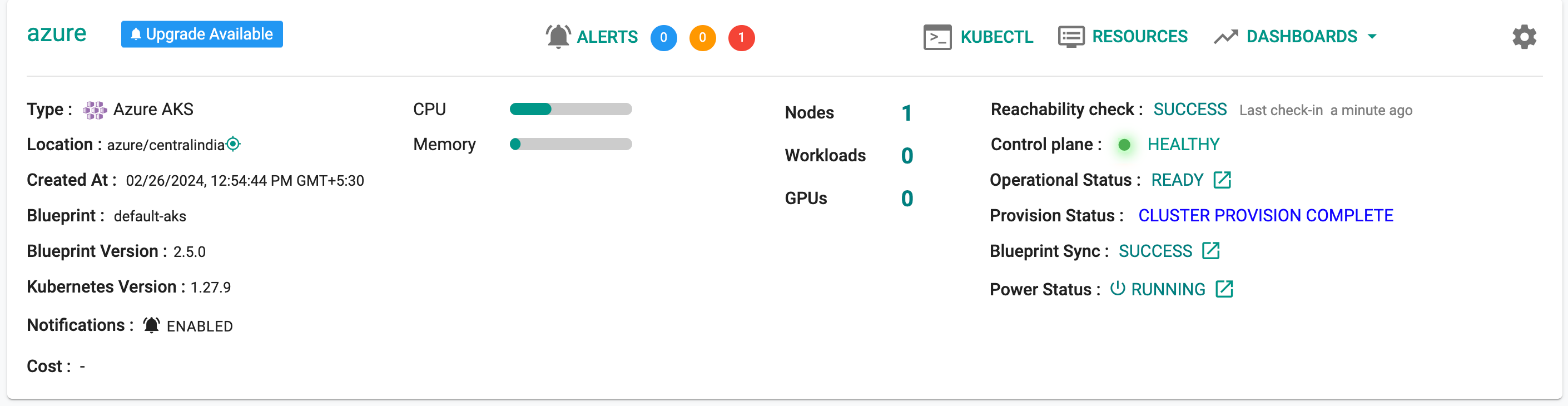 Create AKS Cluster