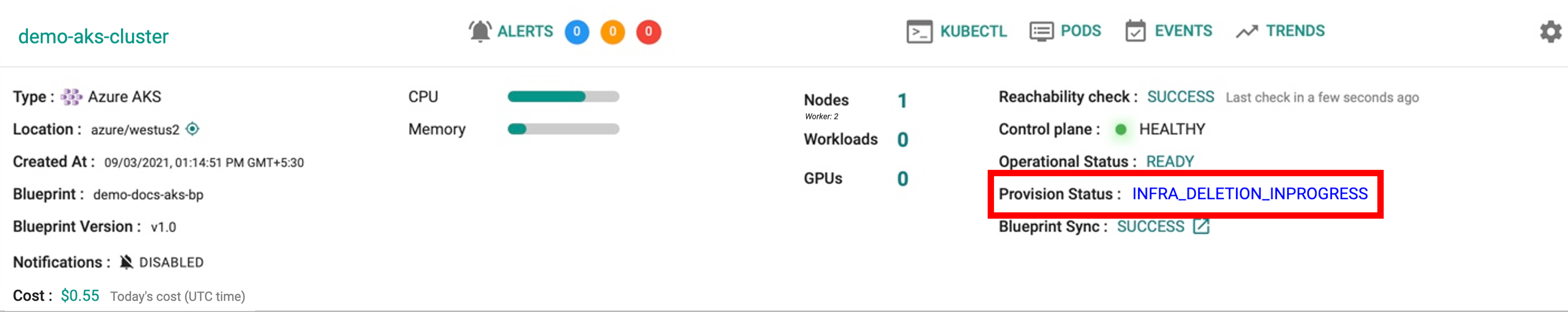 Remove AKS Cluster Progress