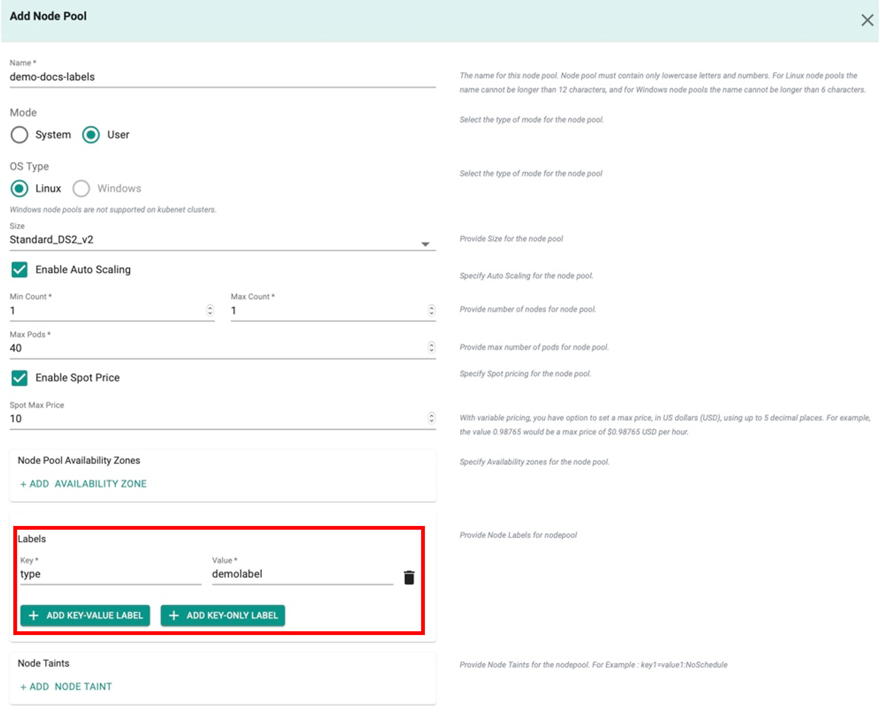 Add Node Labels