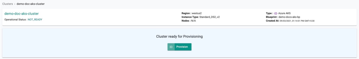 Cluster Provisioning