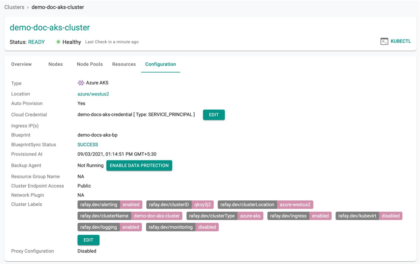 Cluster Configuration