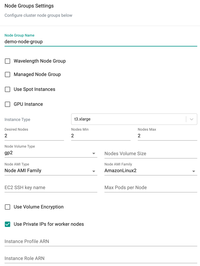 Add Nodegroup