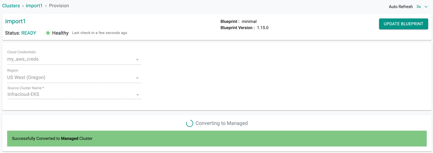 Import Cluster