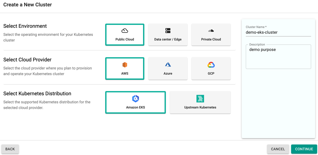 Create EKS Cluster