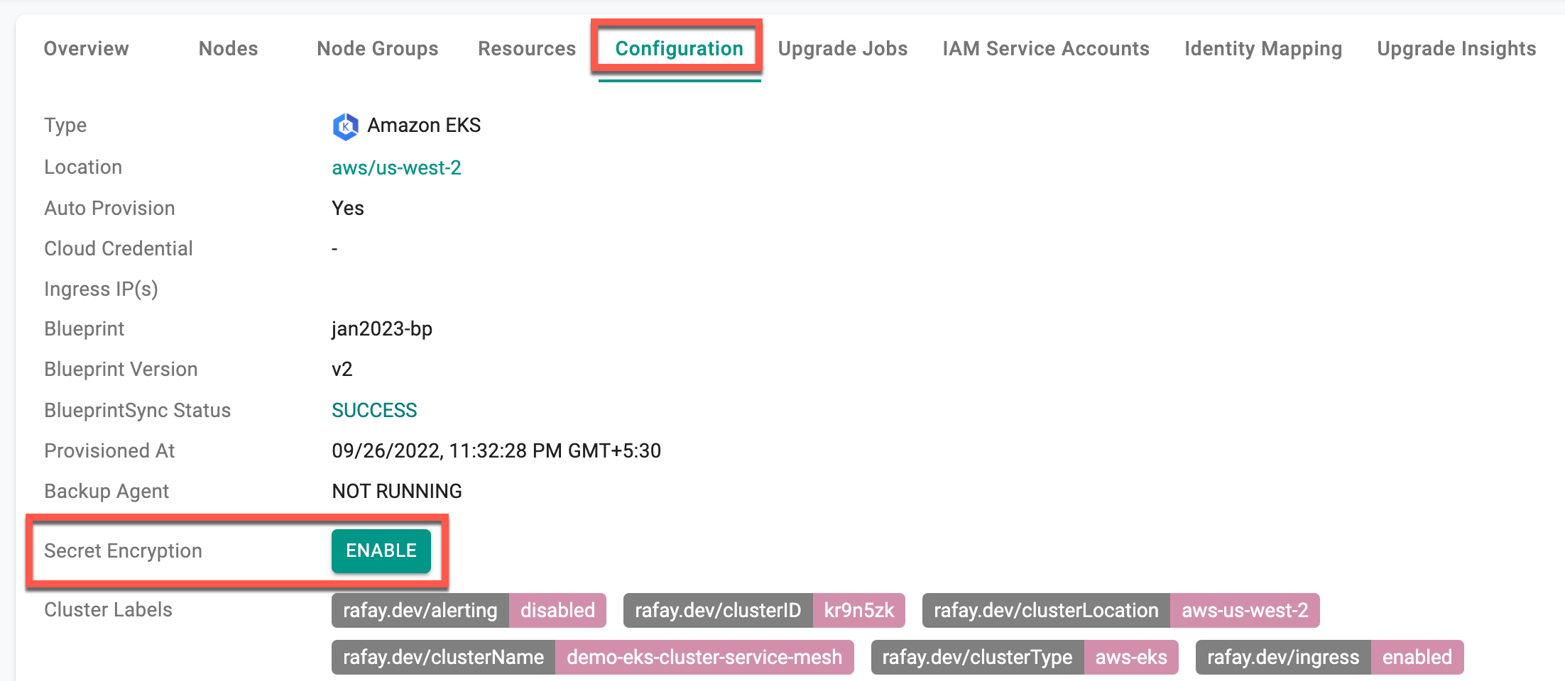 Configure EKS Cluster