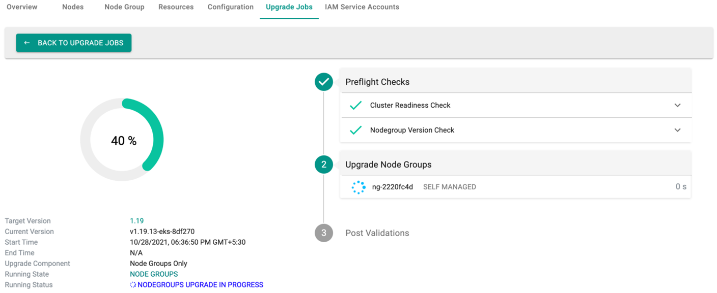 Upgrade Node Group