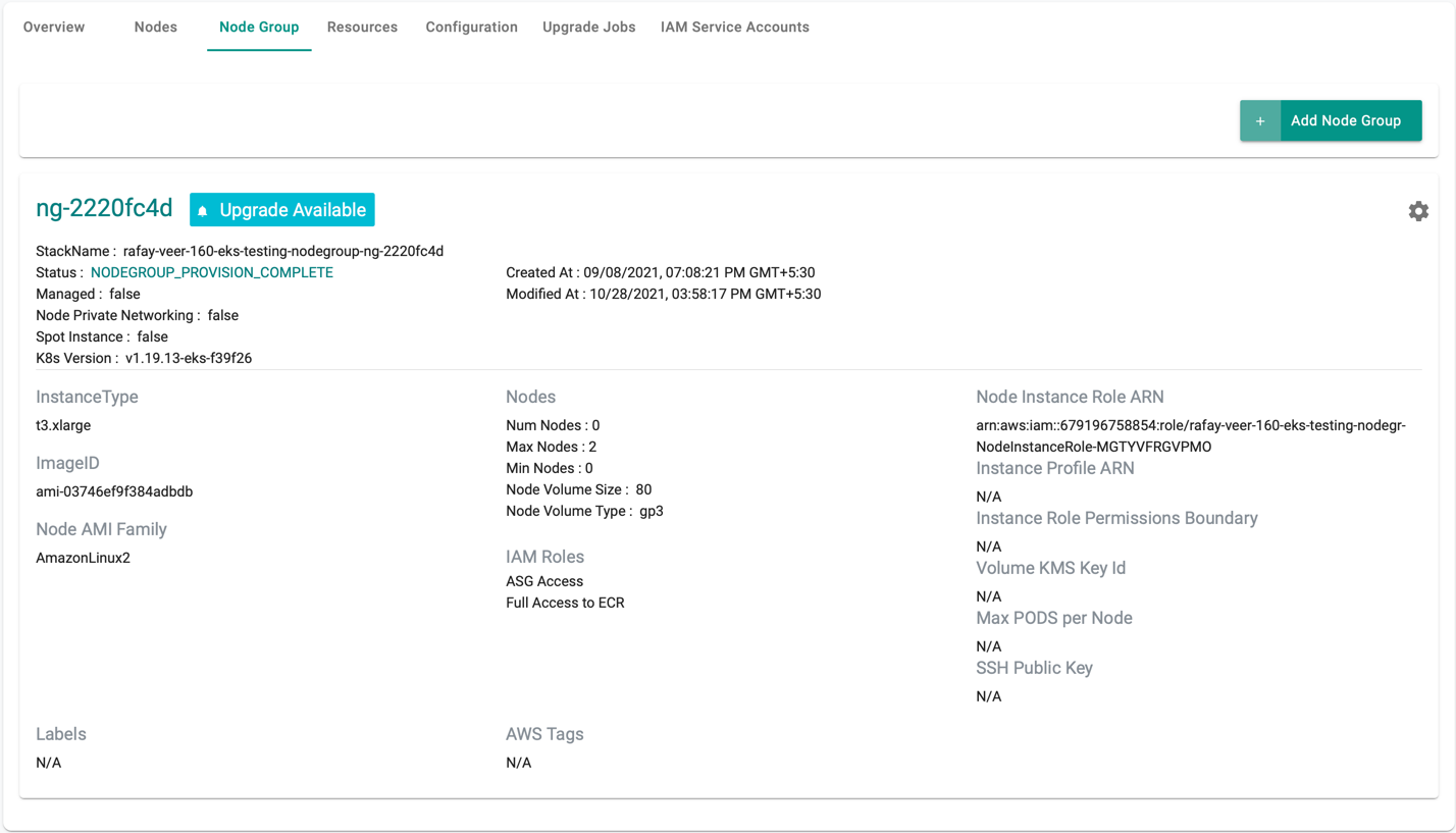 Node Group Detail