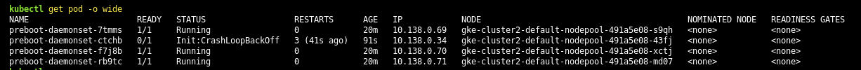 preBootstrapCommands Kubectl CrashLoopBackoff