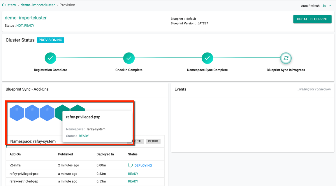 Register Cluster with Controller