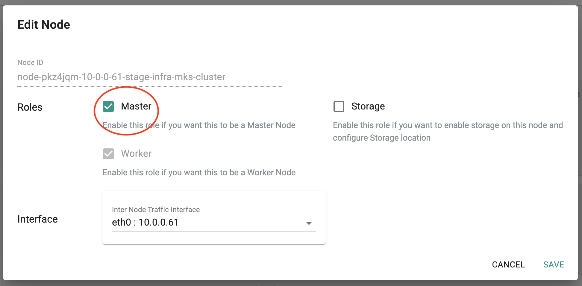 Configure Master Nodes