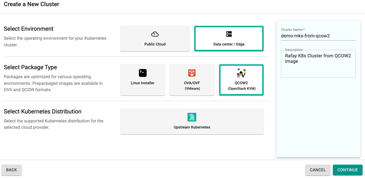 New QCOW2 Cluster