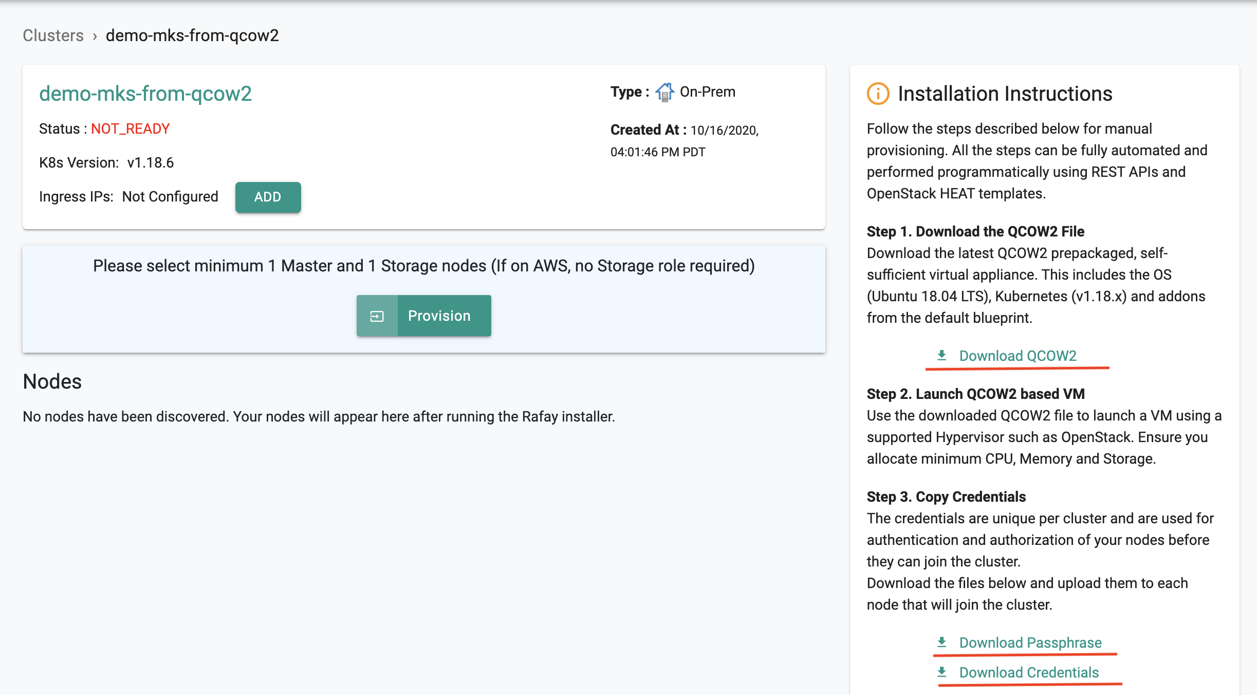 New QCOW2 Cluster