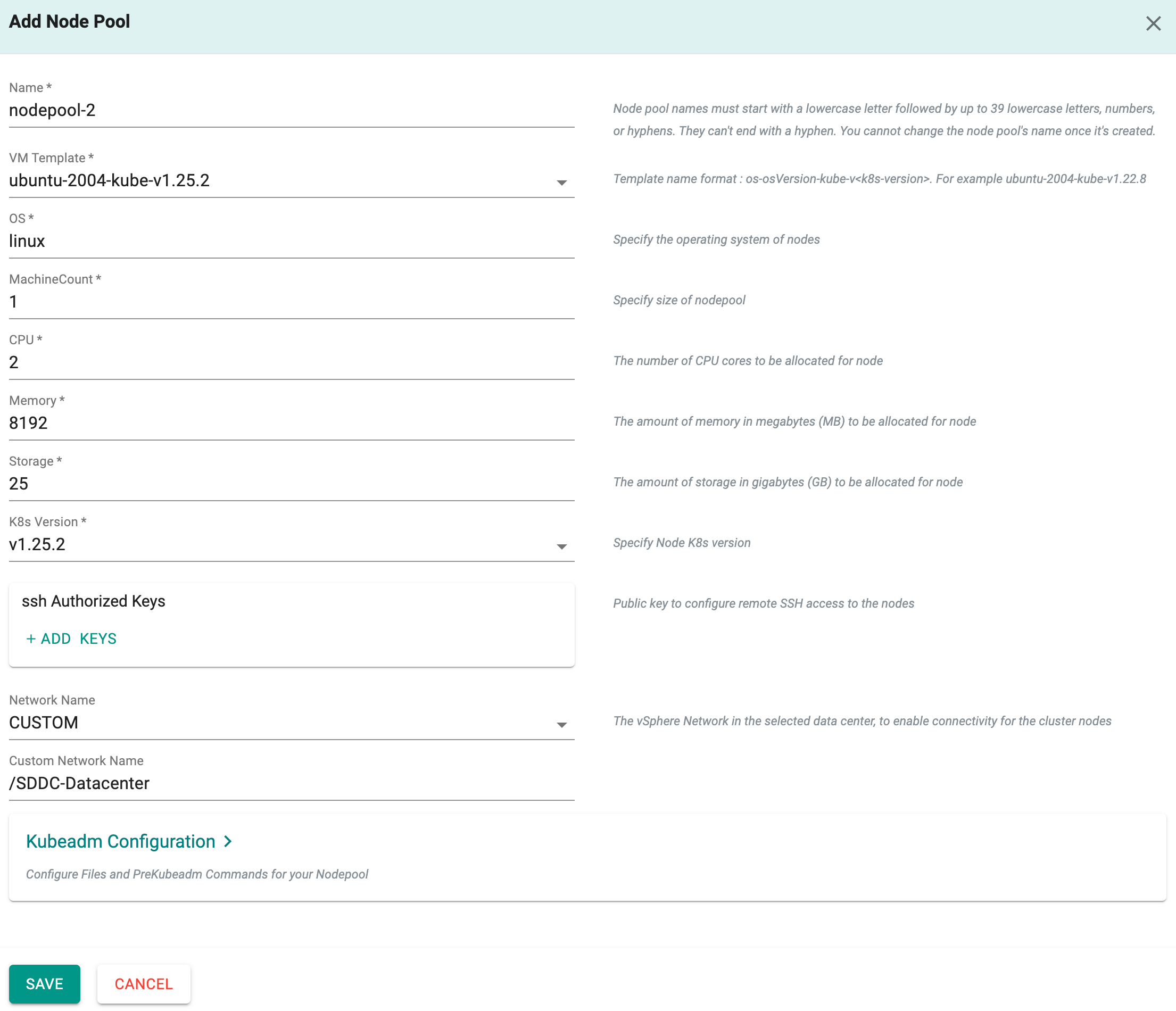 Primary Node Pool