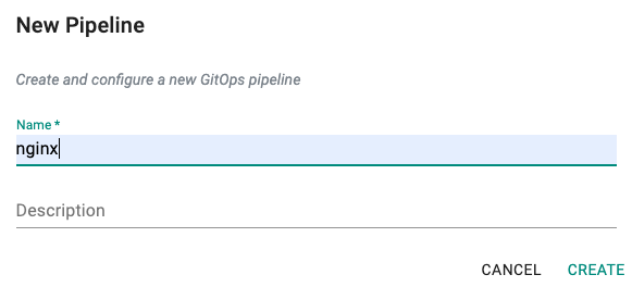 Create New Pipeline