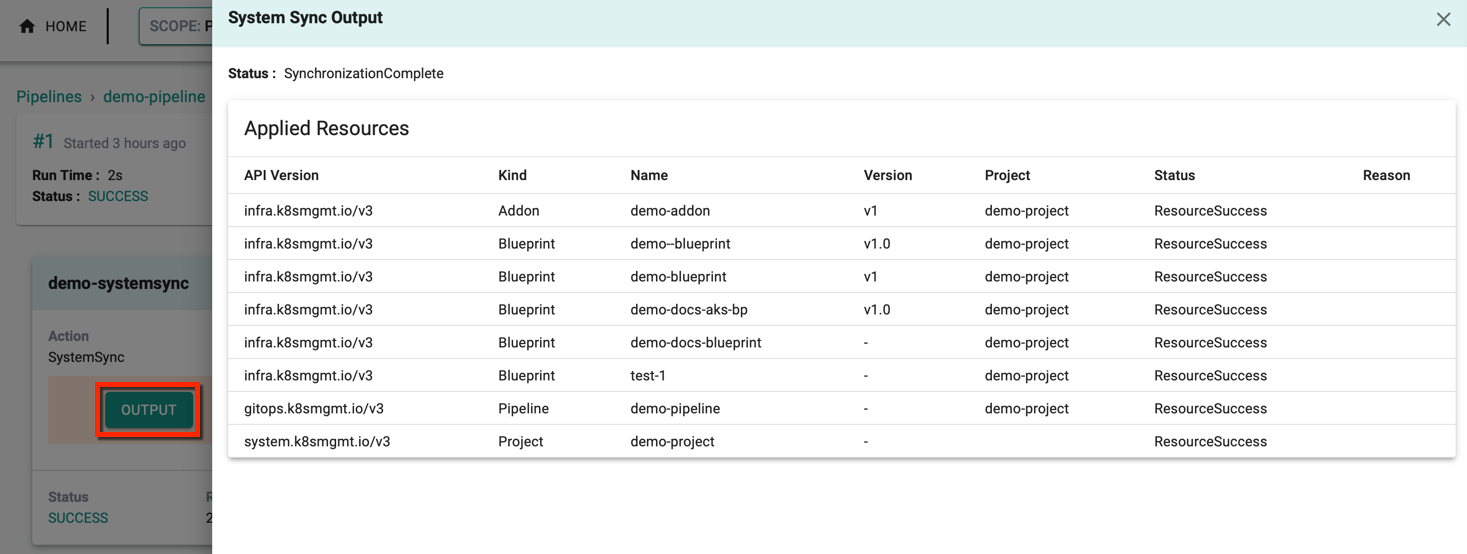 System Sync Output