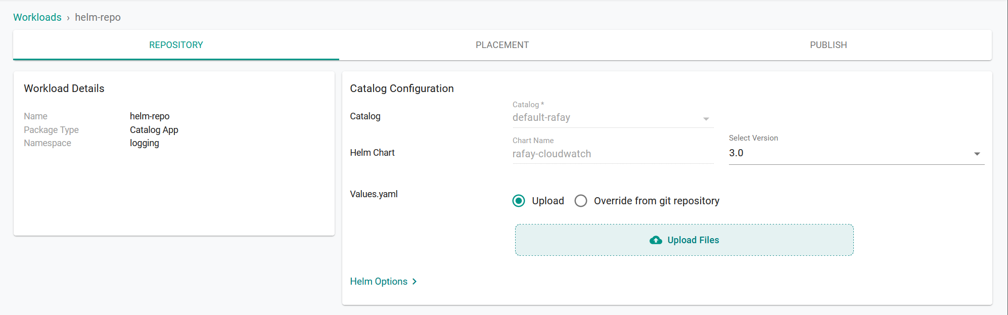 Workload Configuration