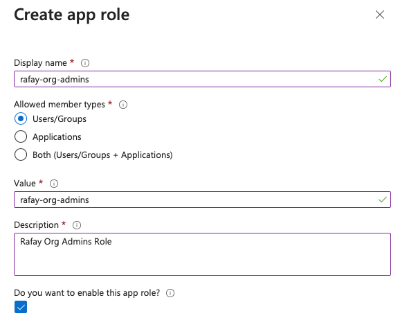 Configure App Role