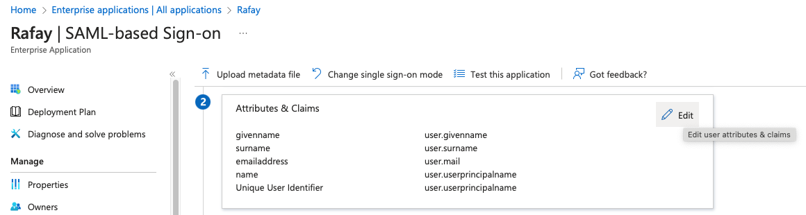 Configure SAML