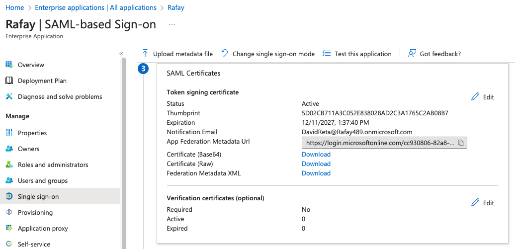 IdP Metadata