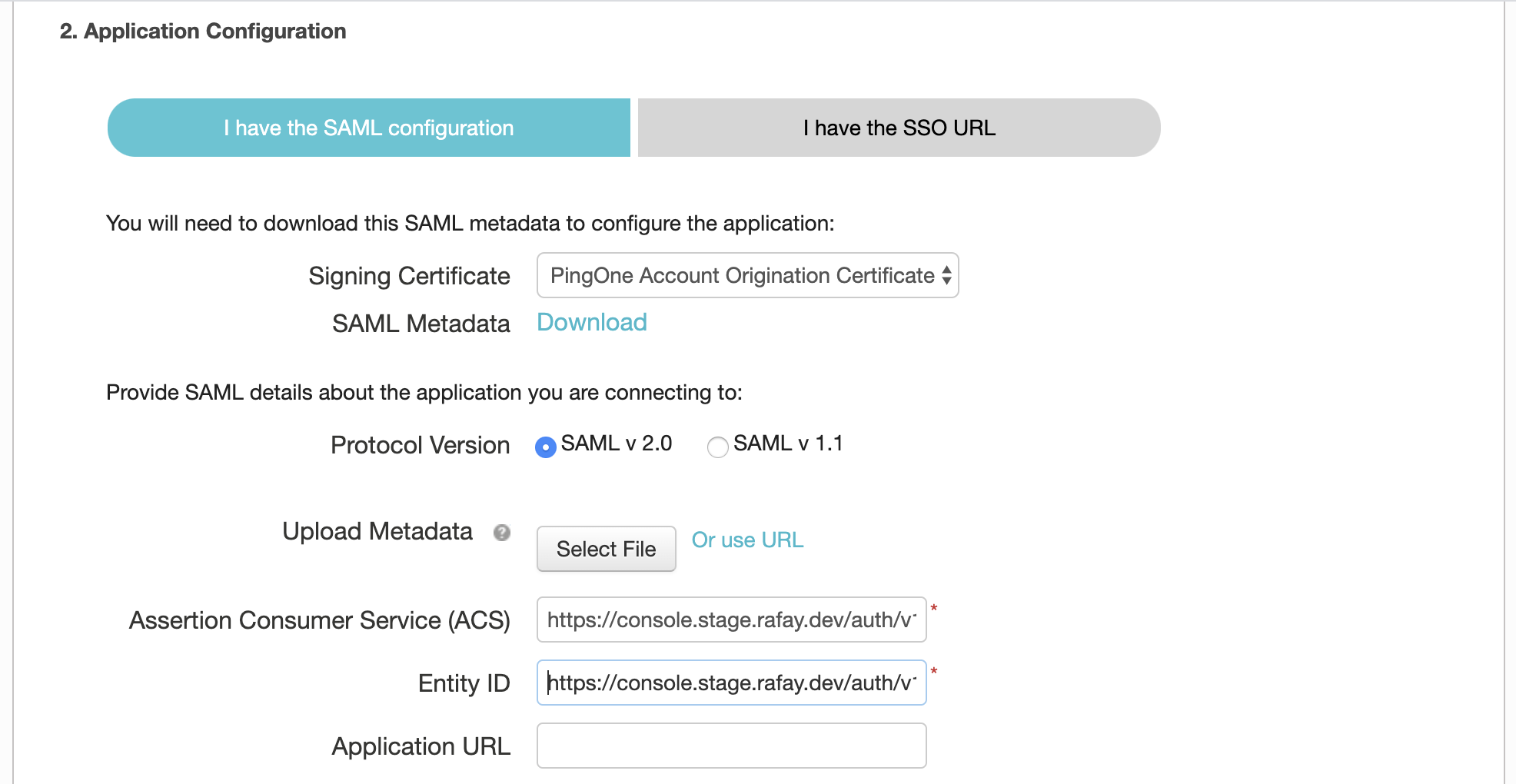 Configure SAML