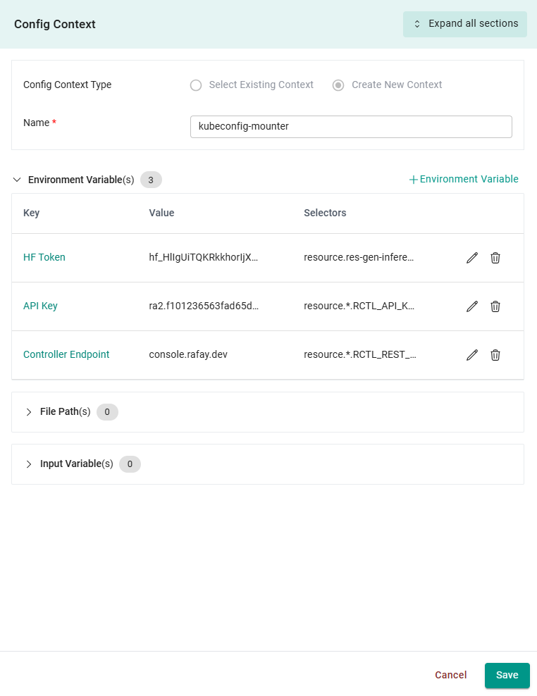 Config Context Step 3