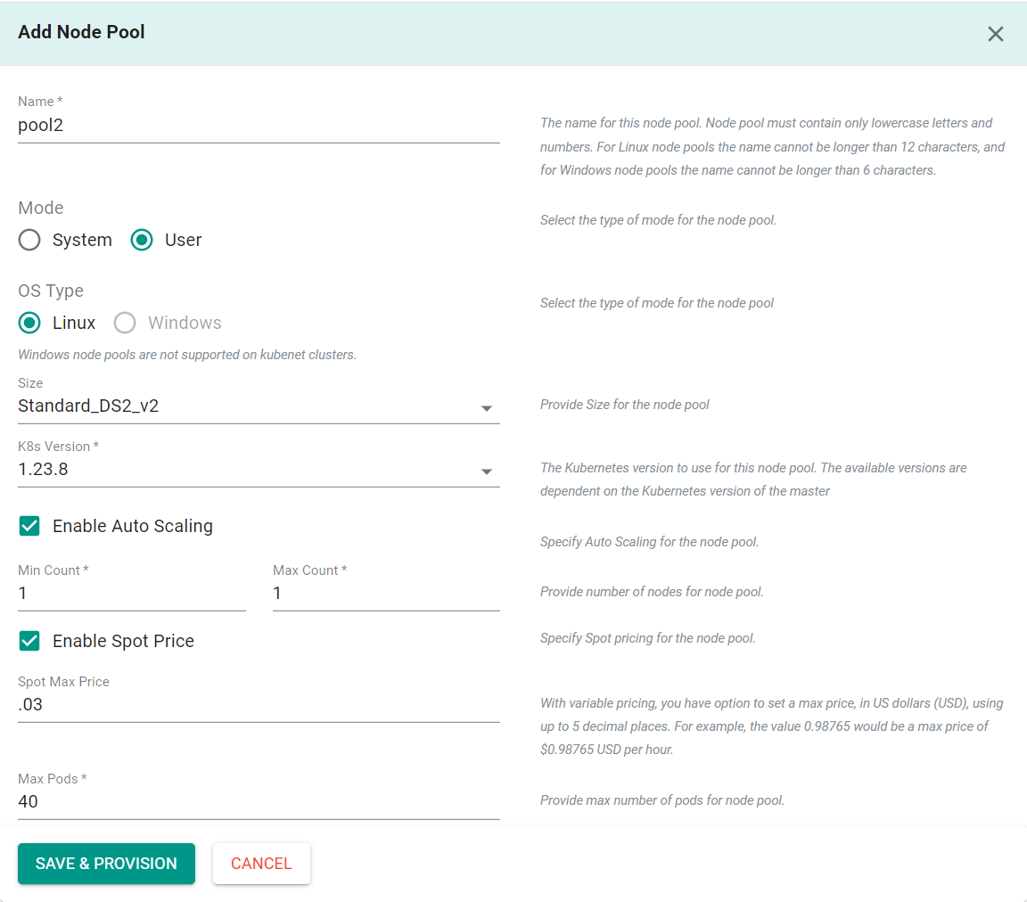 Add Node Pool