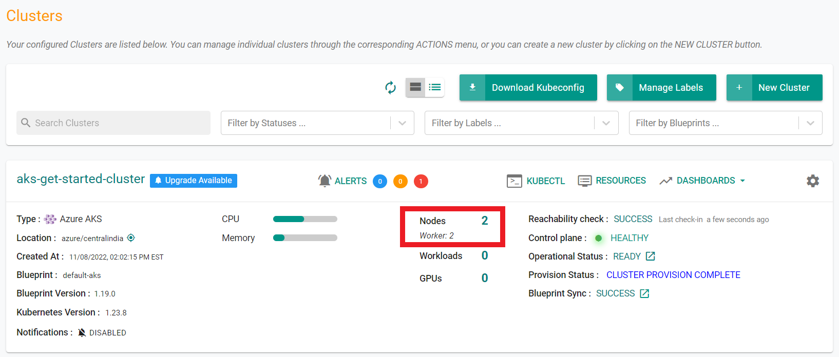 Verify Node Count