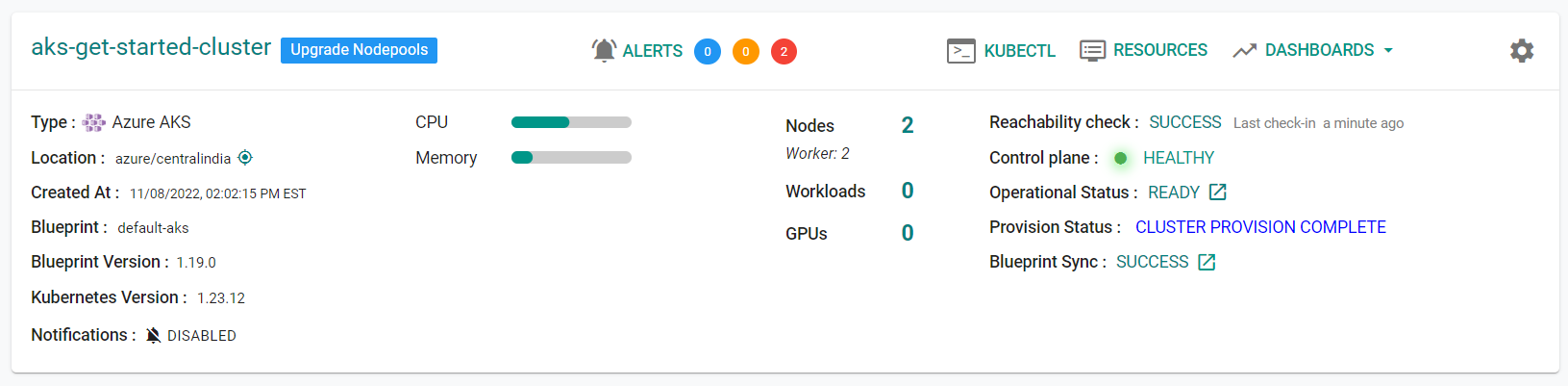 Verify Cluster Version