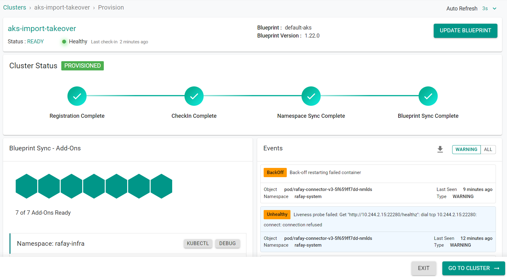 Import Cluster