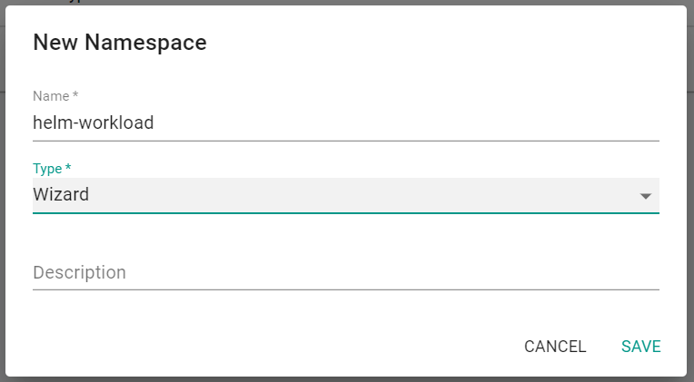 Create Namespace