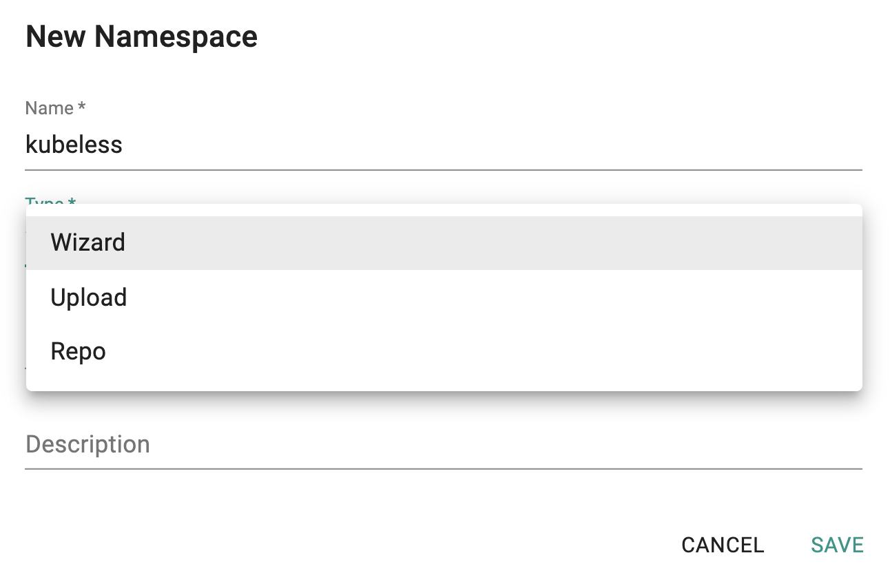 Create Namespace