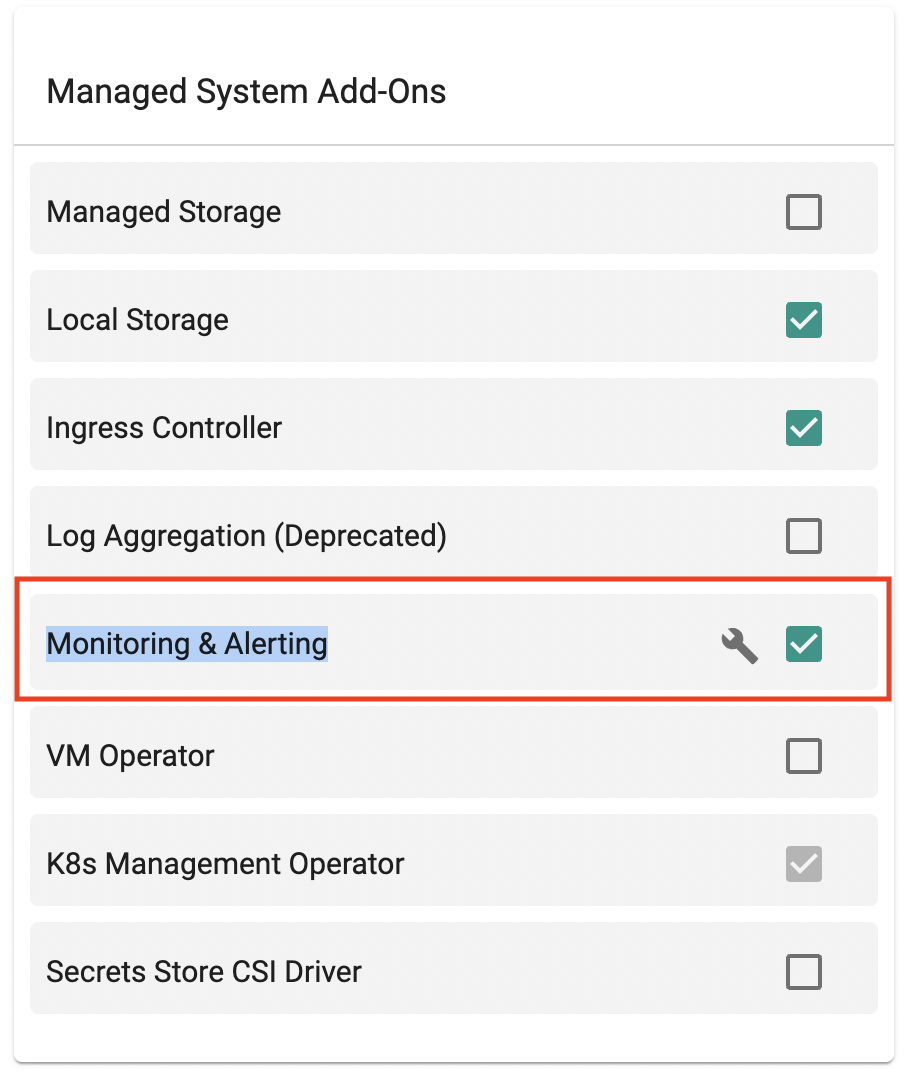 Enable Monitoring