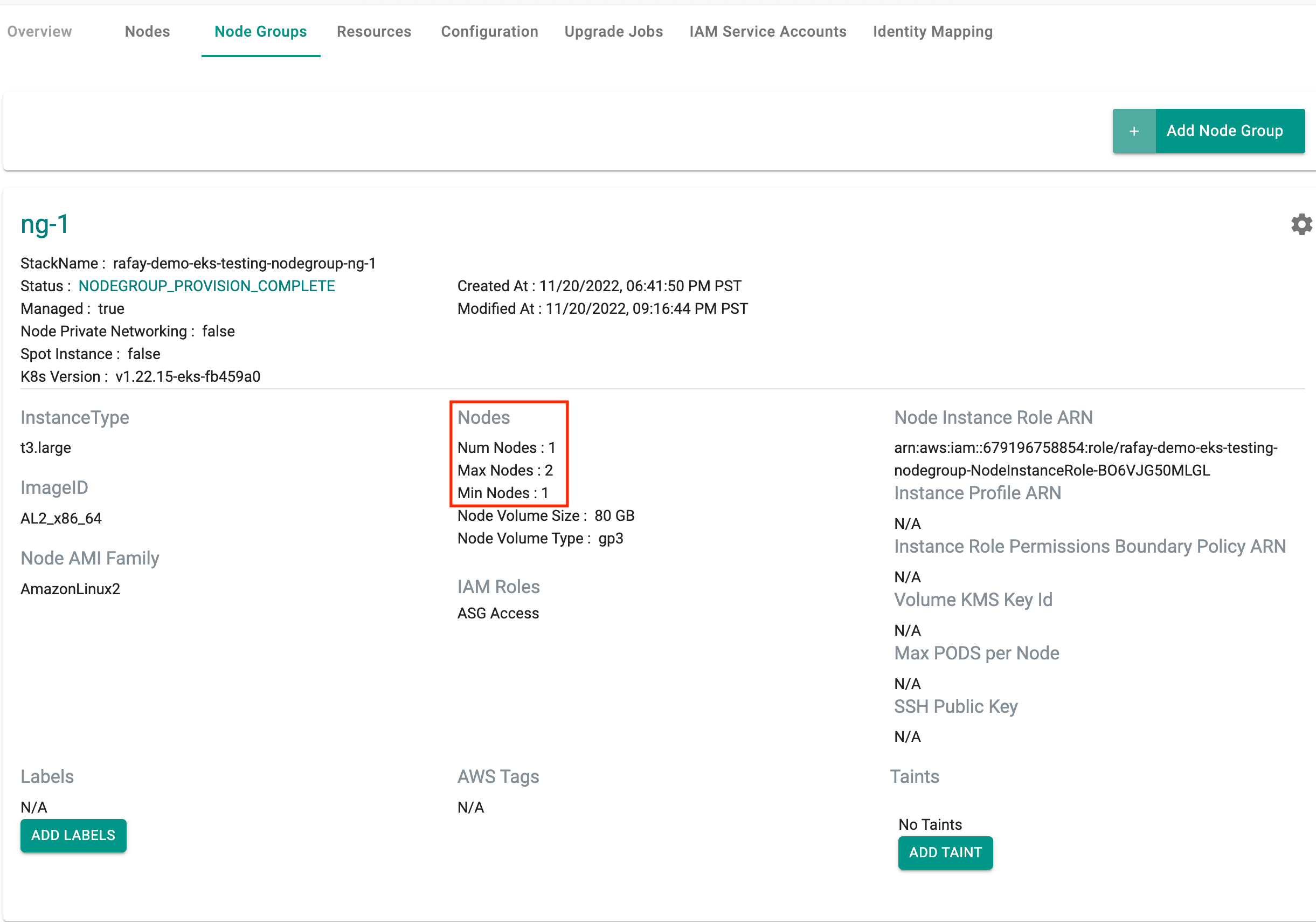 View Node Group