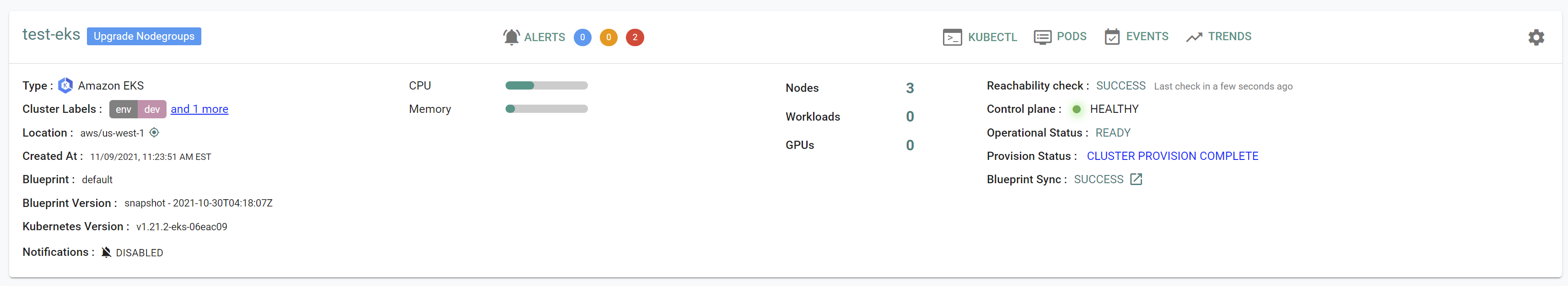 Verify Cluster Version