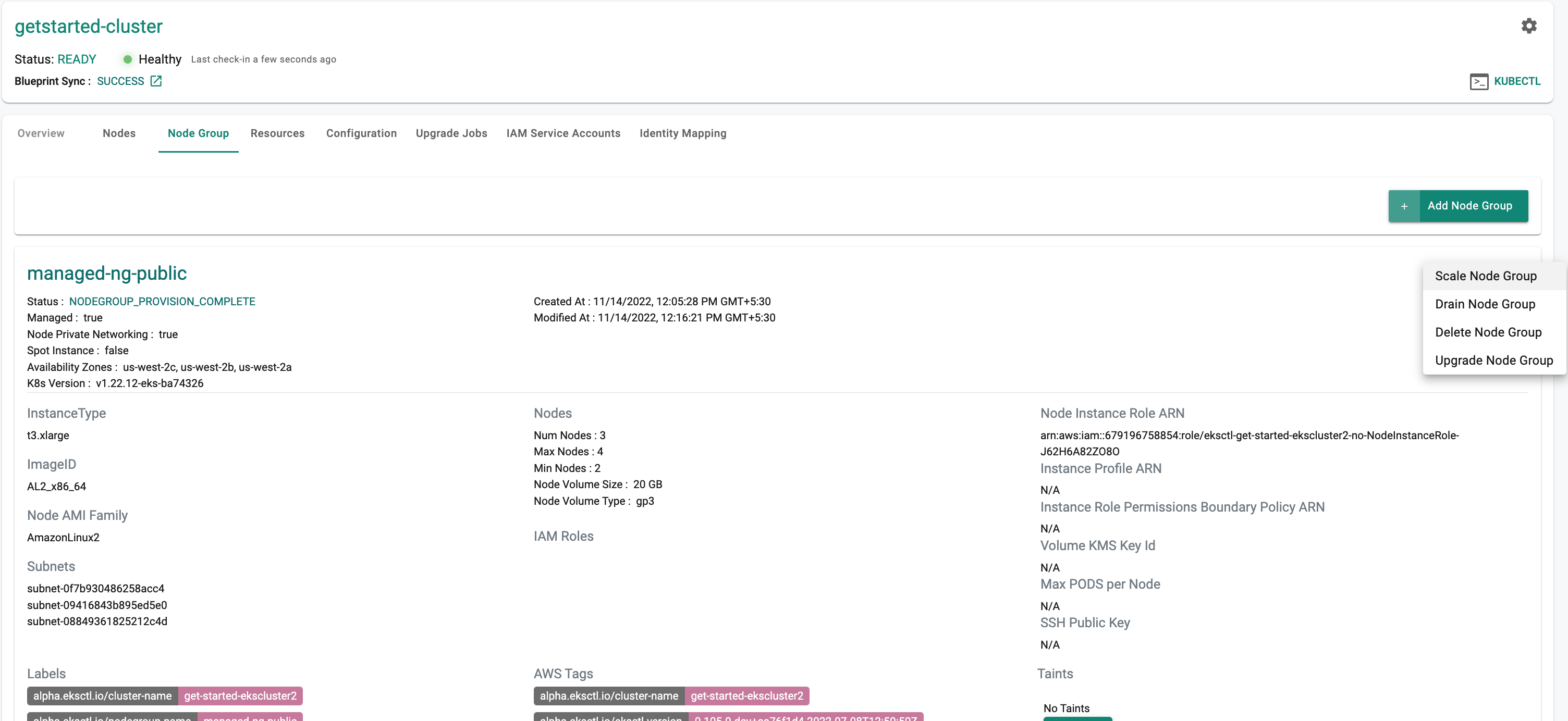 View Node Group