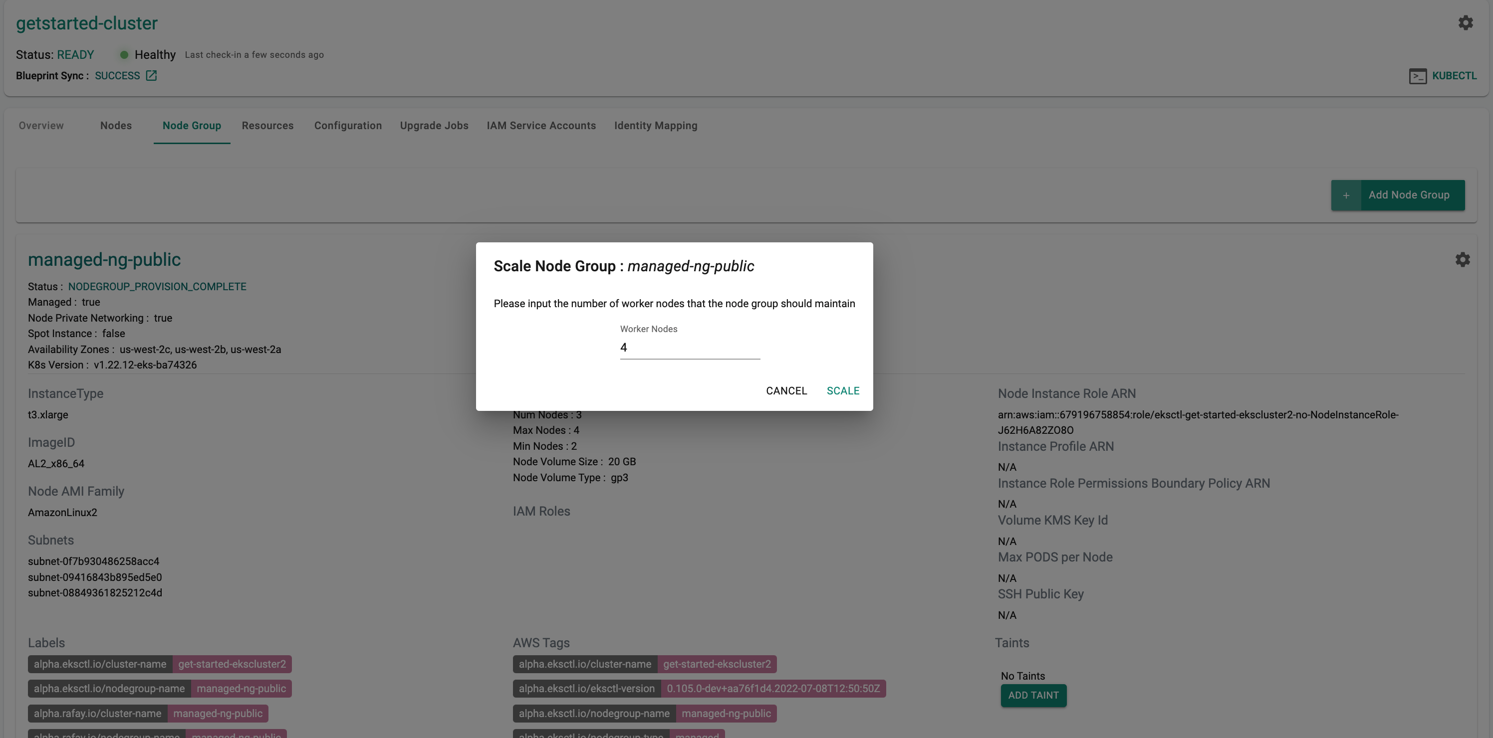 Scale Node Group