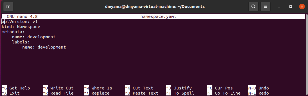 Edit YAML file