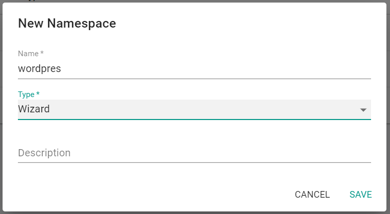 New File Namespace