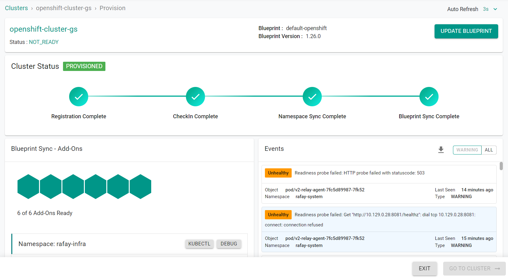 Importing Cluster