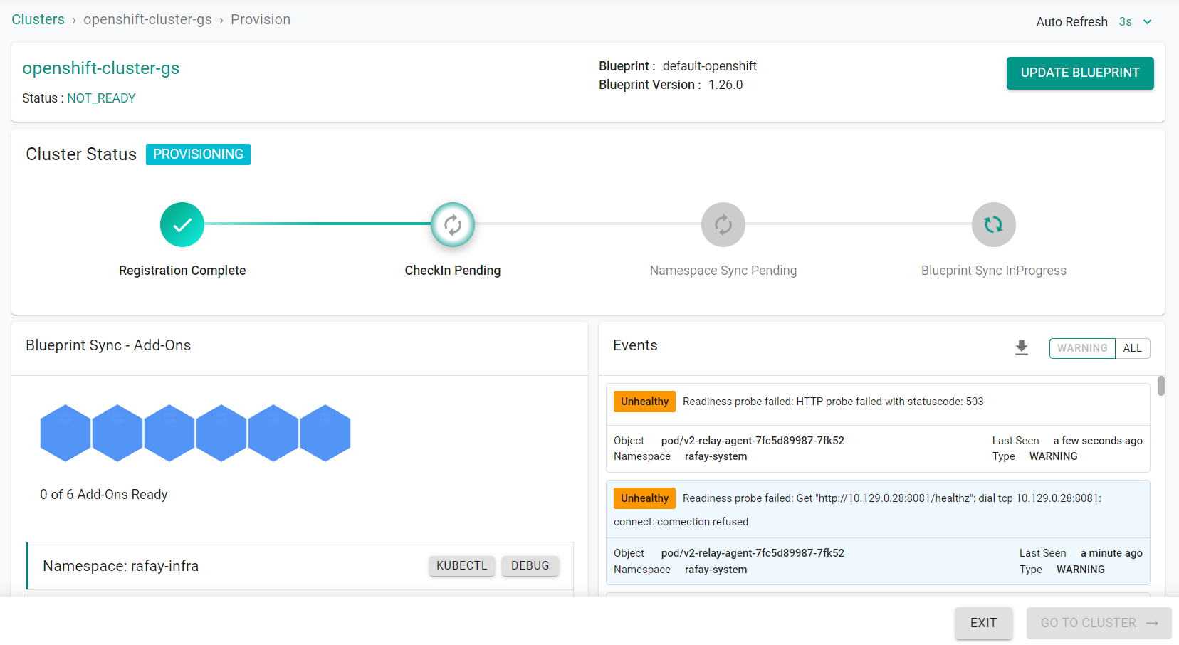 Importing Cluster